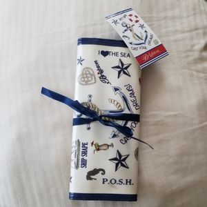 Brighton the seaside chic jewelry roll